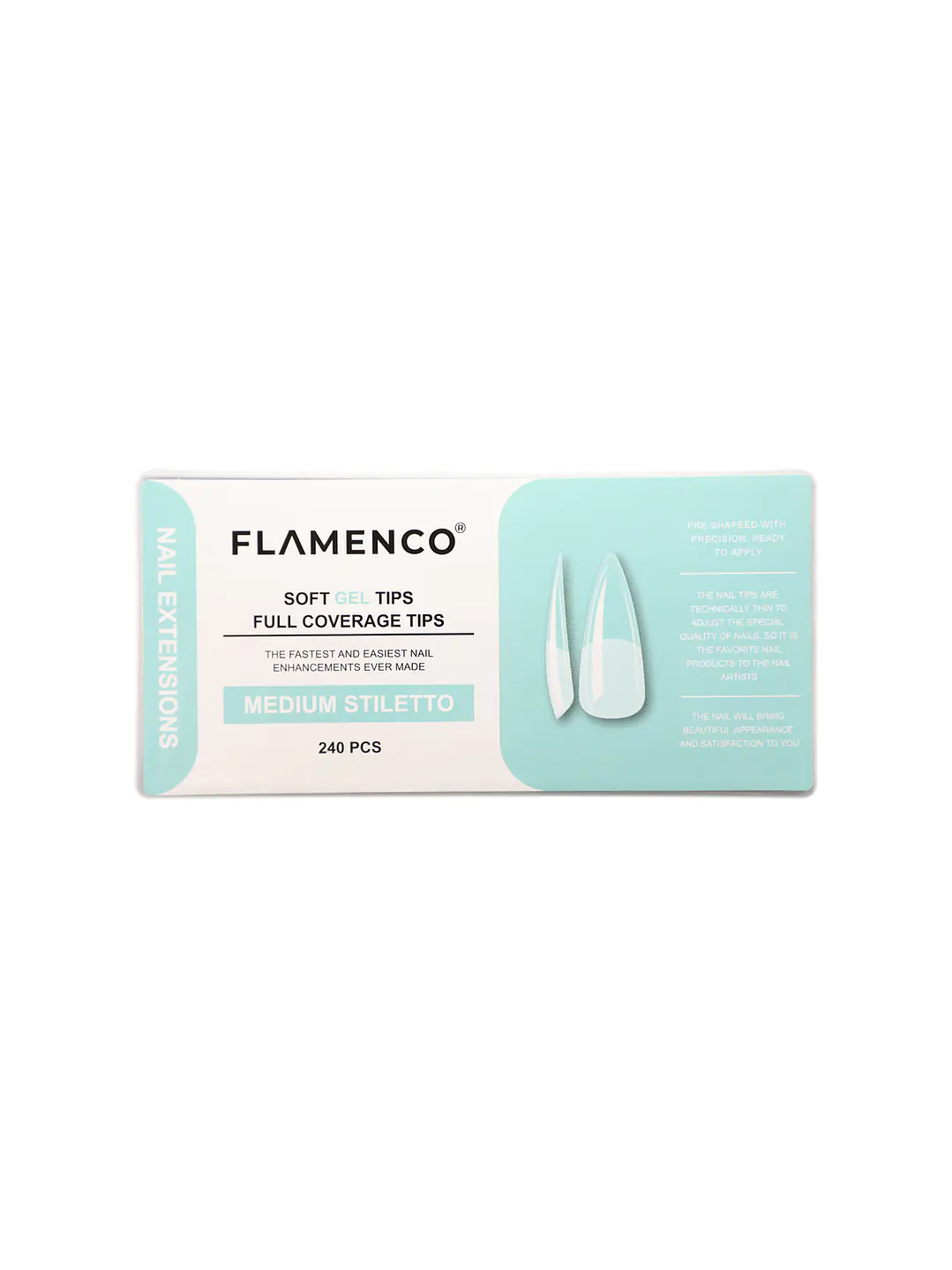 Tips de soft gel 240 unidades Flamenco  3