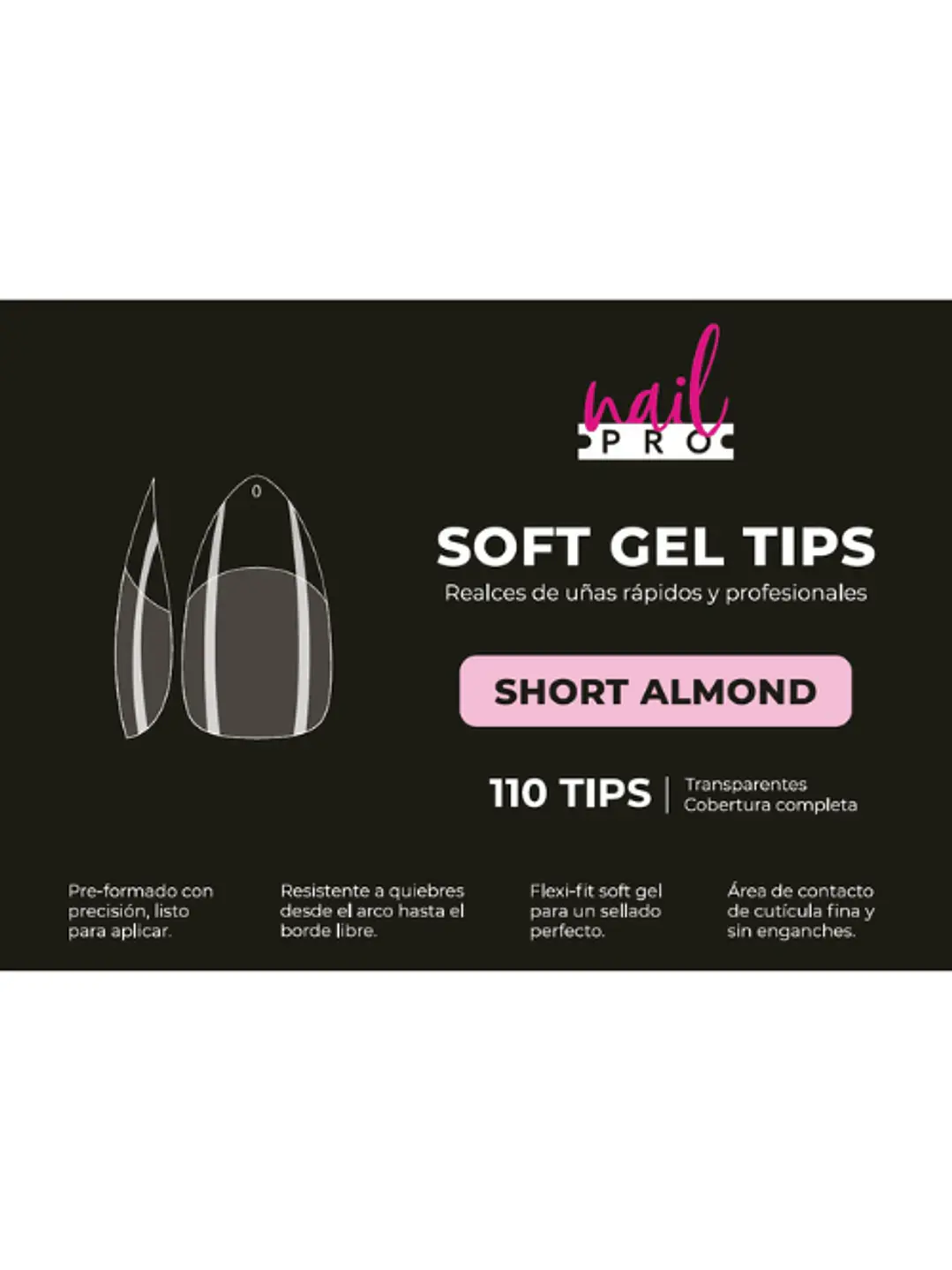 Tips de soft gel Nail pro 110uni 1