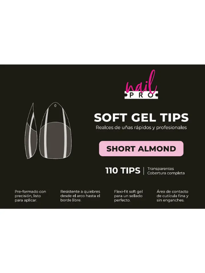 Tips de soft gel Nail pro 110uni 1