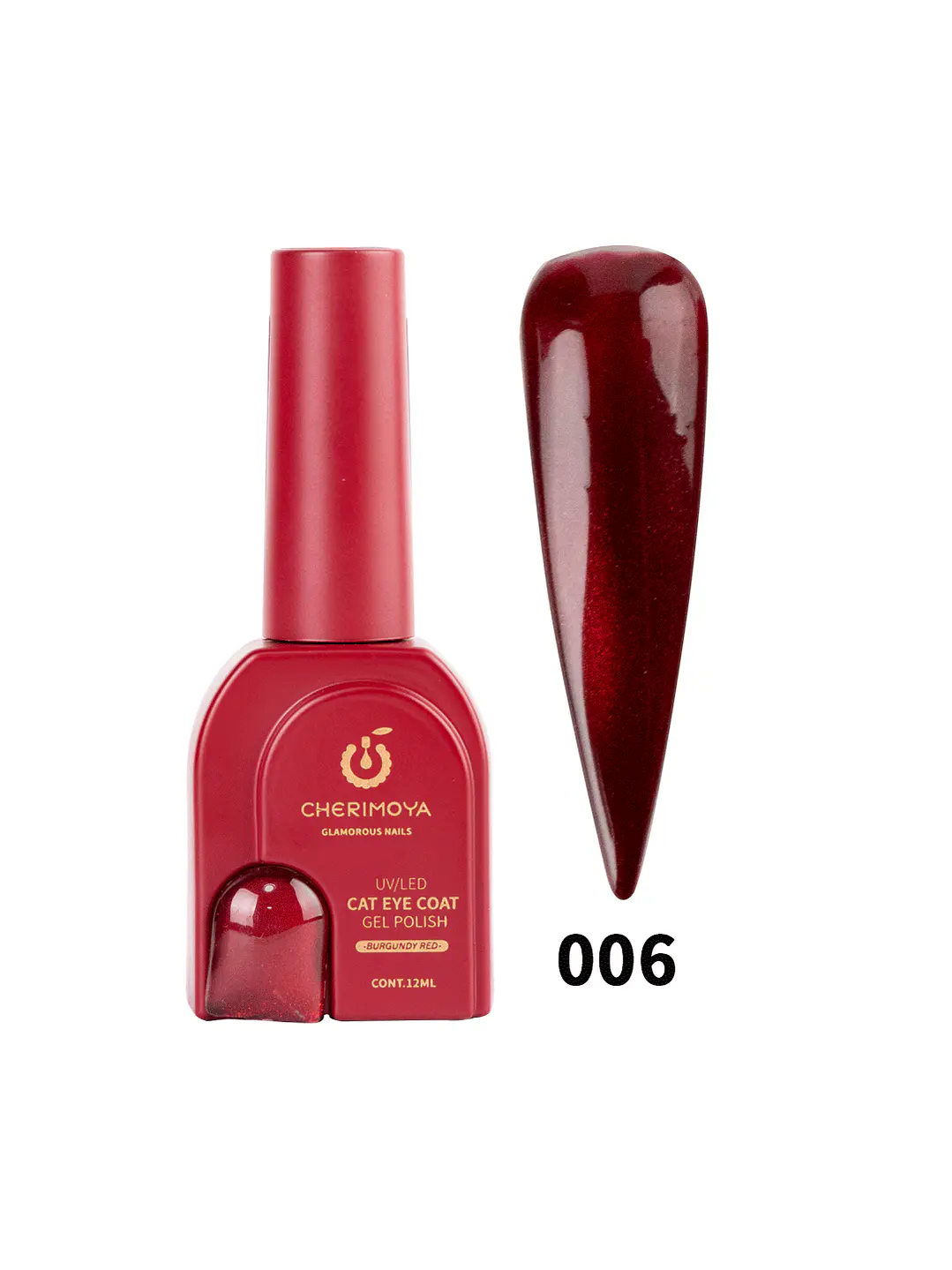 Ojo de gato BURGUNDY RED 1
