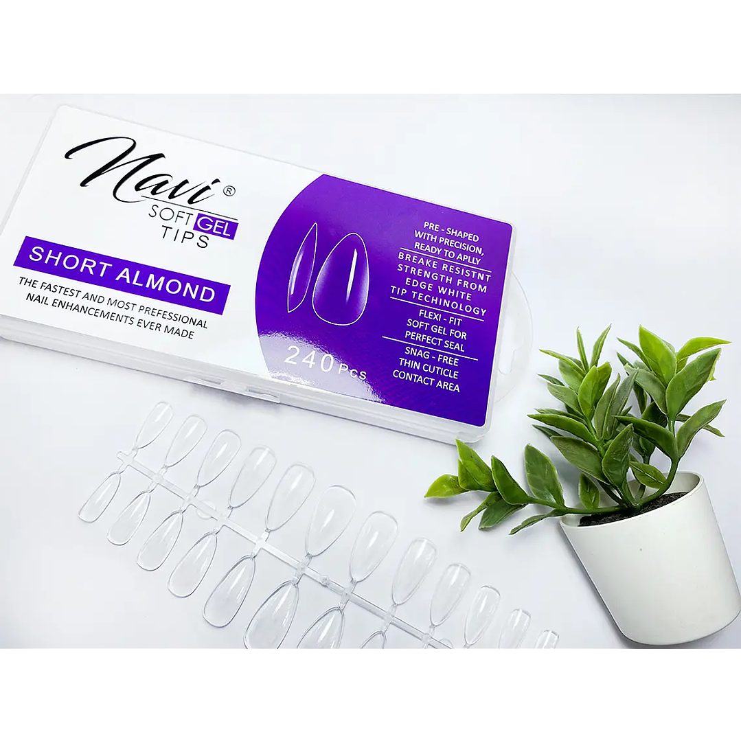 Soft Gel Short Almond 240pcs 1