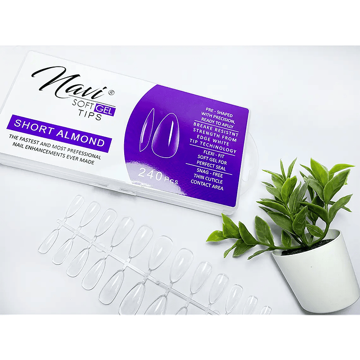 Soft Gel Short Almond 240pcs 1