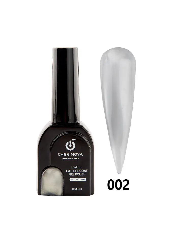 Ojo de gato GLITTER CLEAR | SILVER 1