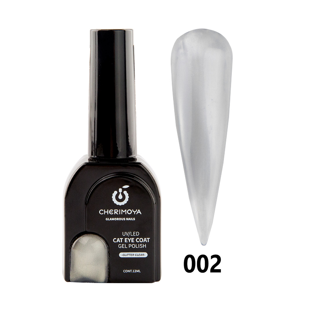 OJO DE GATO GLITTER CLEAR | SILVER 1