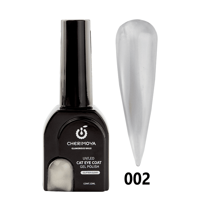 OJO DE GATO GLITTER CLEAR | SILVER 1