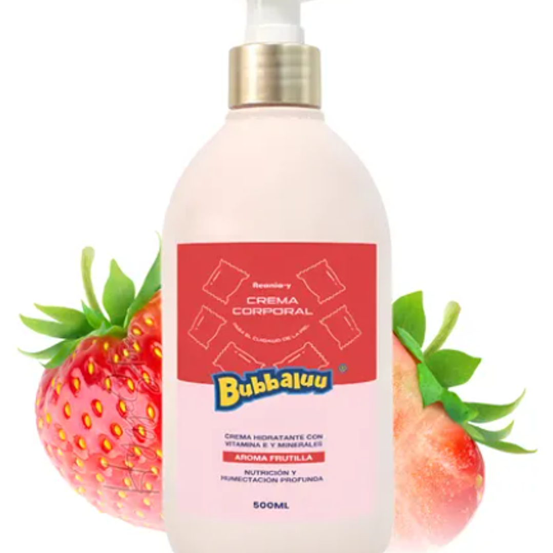 Crema Corporal Frutilla Bubbaluu 500 ml  1
