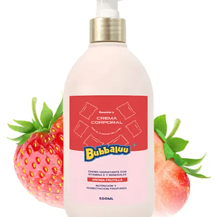Crema Corporal Frutilla Bubbaluu 500 ml 