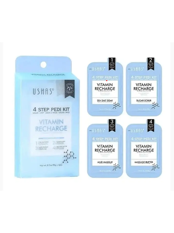 Kit De 4 Pasos Para Pedicure 20g c/u  1