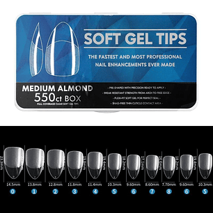 Tips De Soft Gel 550 pcs 