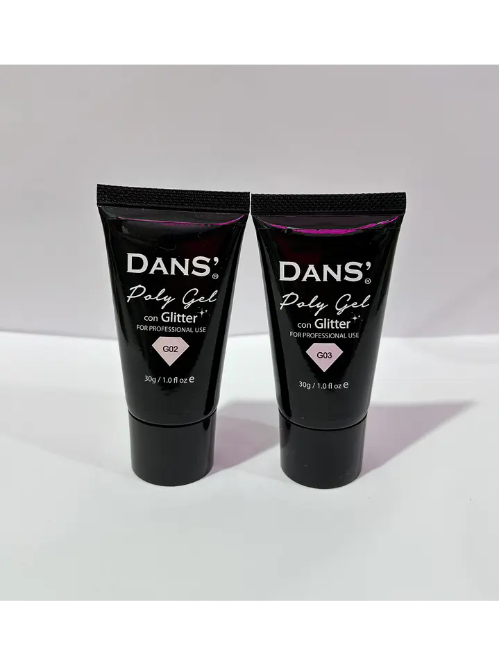 Poly gel Glitter Dans  1