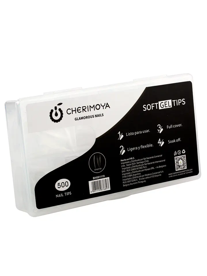Tips de soft gel 500 uni Cherimoya 3