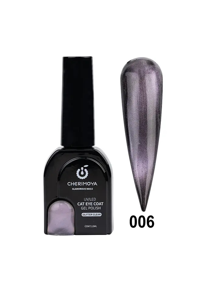 Ojo de gato GLITTER CLEAR | SILVER 5