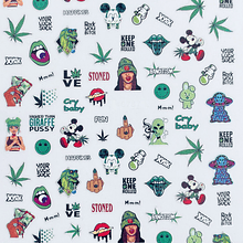 Sticker marijuana 