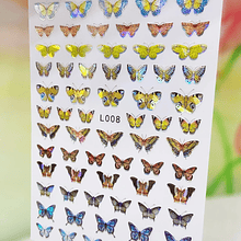 Sticker autoadhesivo Mariposas tornasoladas