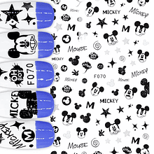 Sticker autoadhesivo disney mickey negros