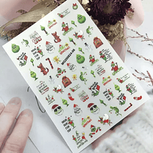 Sticker autoadhesivo extra grande grinch vip