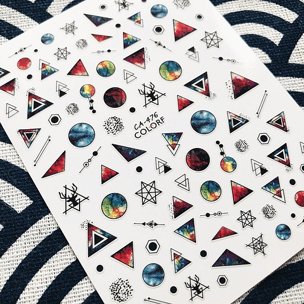 Sticker geometrico astros esoterico planetas