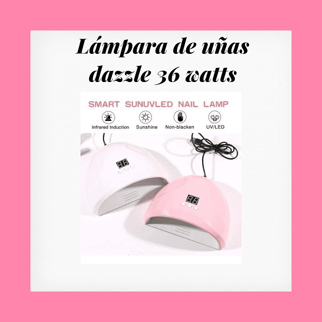 Lampara de uñas dazzle 36 watts 