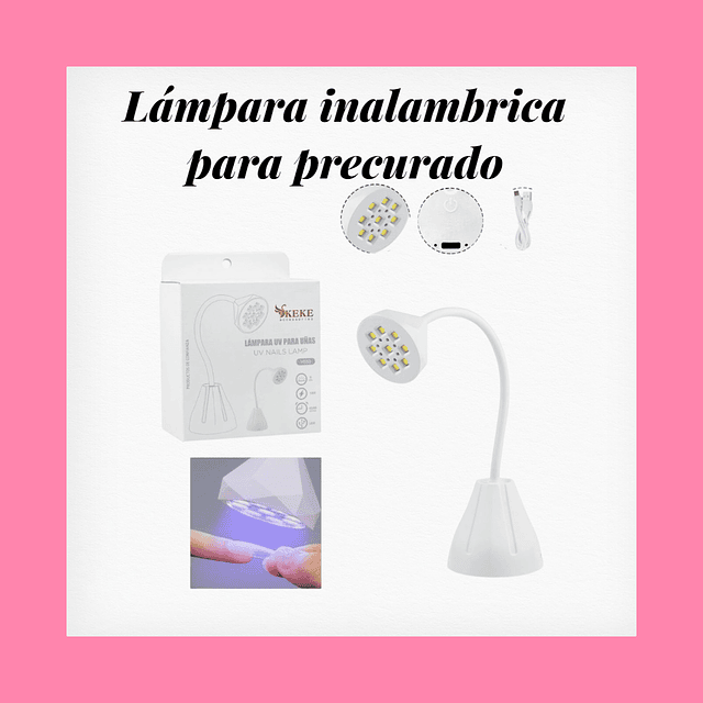 Lampara portátil 18watts para precurado