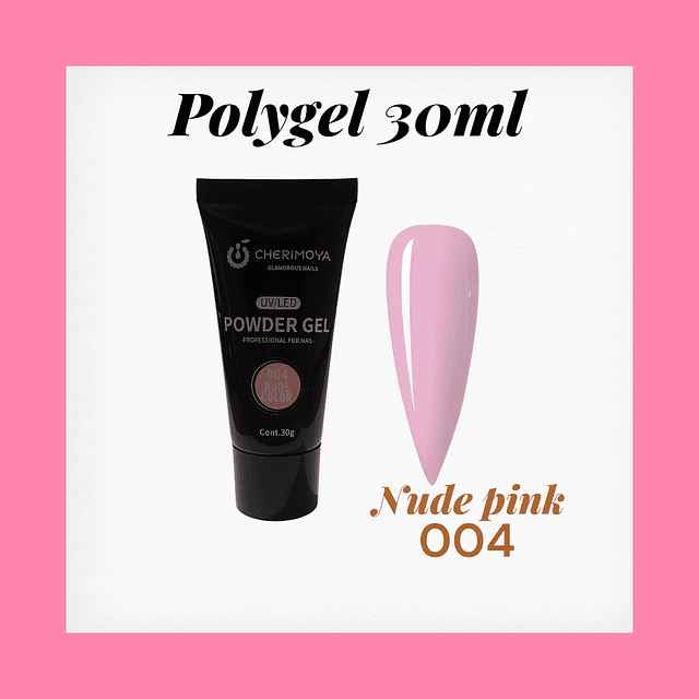 Polygel nude pink 30ml 004
