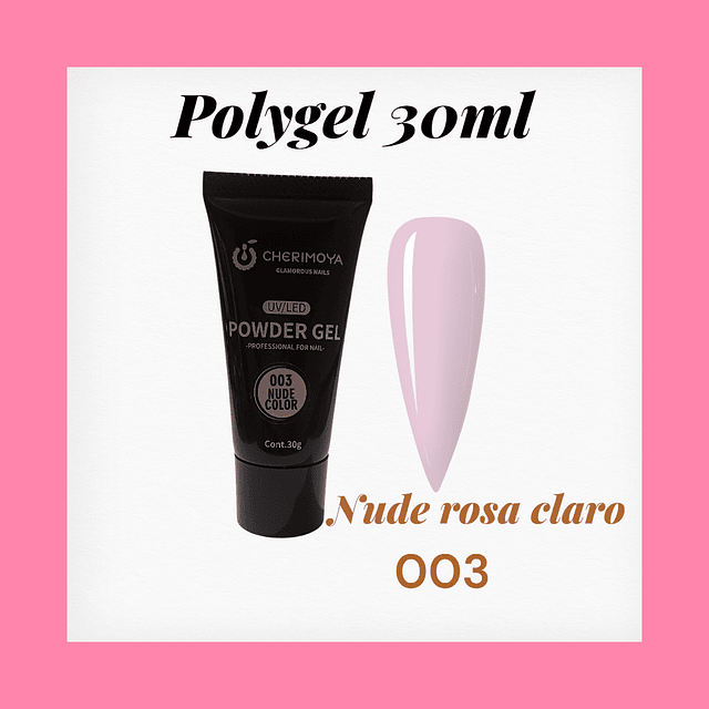 Polygel 30ml nude rosa claro 003