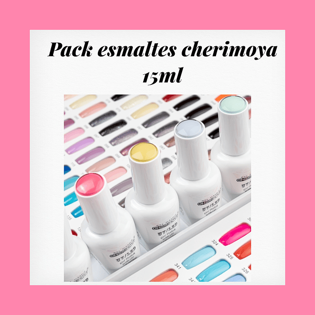 'Pack 12 esmaltes cherimoya 