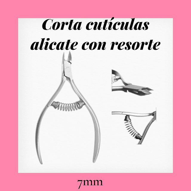 Corta cutículas tipo alicate 7mm
