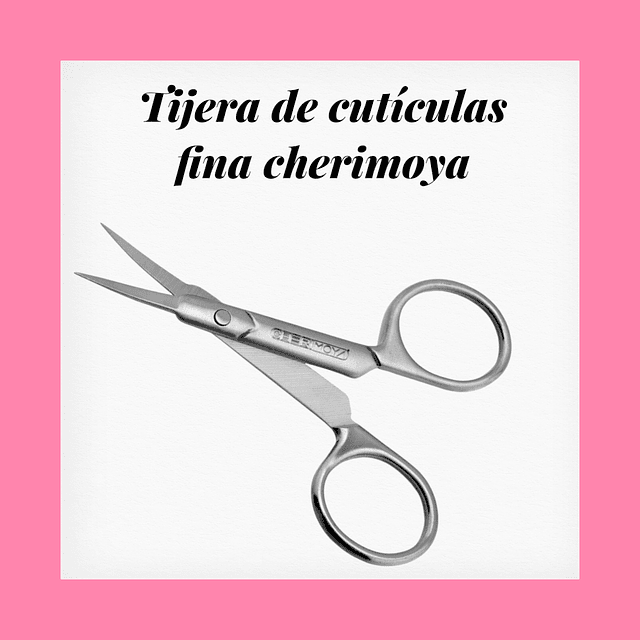 Tijera fina de cutículas cherimoya 
