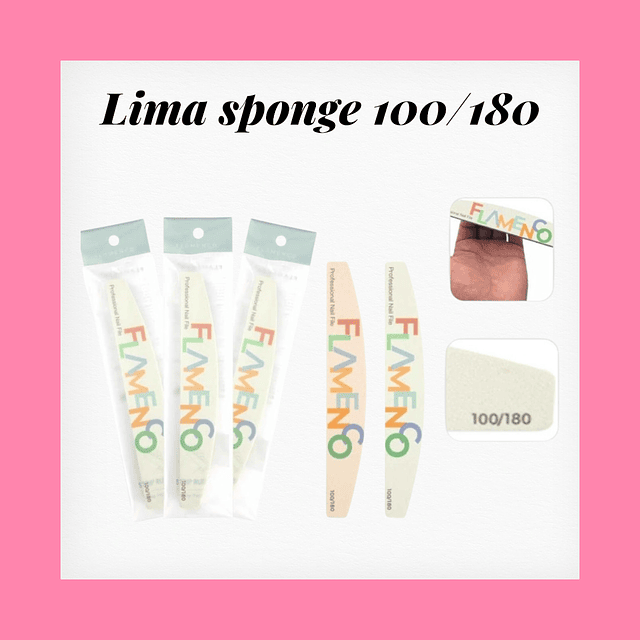 Lima 100/180 Sponge Flamenco 
