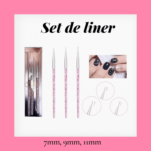 Set pinceles liner