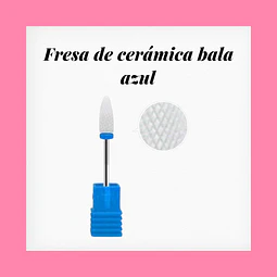 Fresa de cerámica bala azul 
