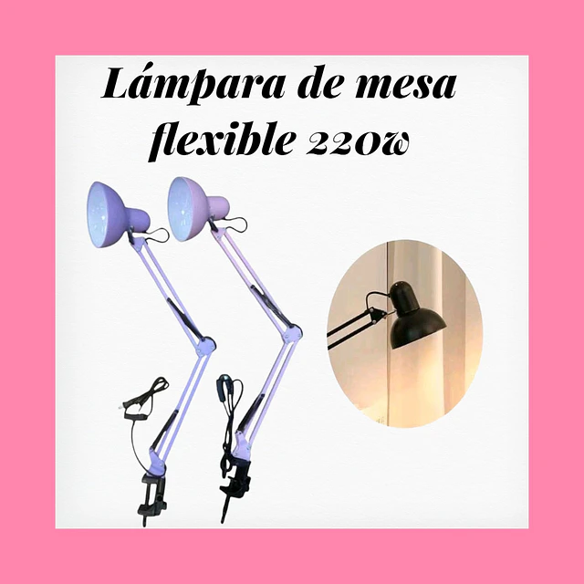Lámpara de mesa giratoria 220 watts 