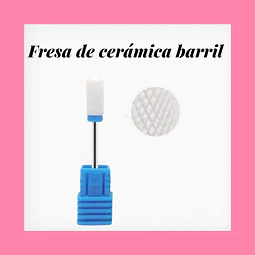 Fresa de cerámica barril azul 
