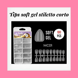 Tips soft gel stiletto xs