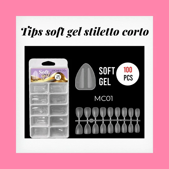 Tips soft gel stiletto xs