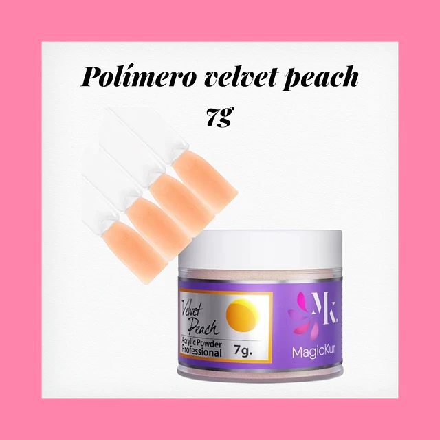 Polímero Velvet peach 7 gramos Magickur 