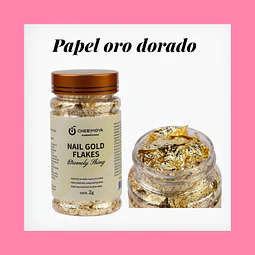 Papel oro dorado cherimoya 