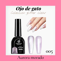 Coleccion glitter-clear Aurora-morado