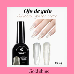 Coleccion glitter-clear  Gold shine