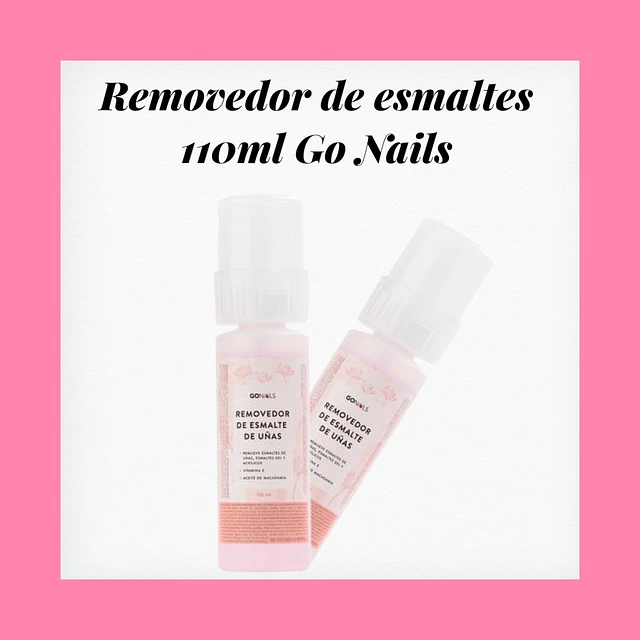 Removedor de esmaltes y sistemas 110ml Go Nails
