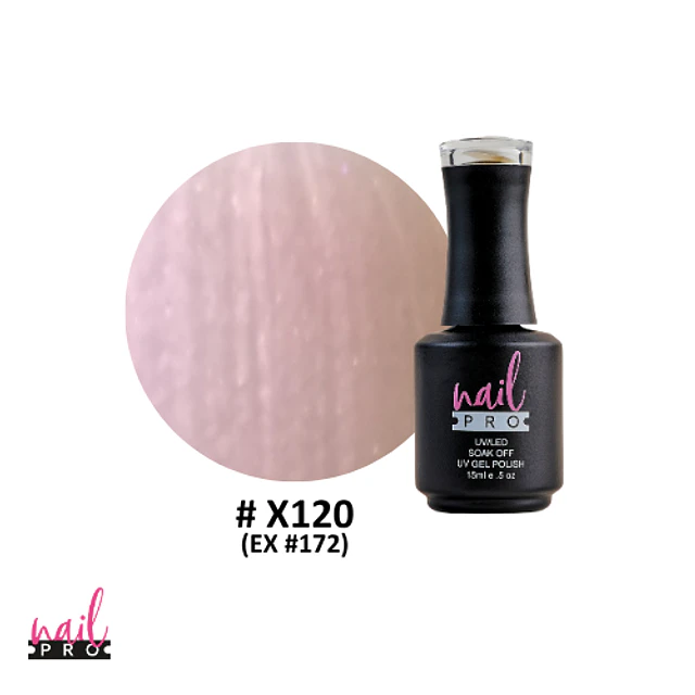 X120 rosa pálido perlado 
