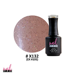 X132 rosa traslúcido microglitter 