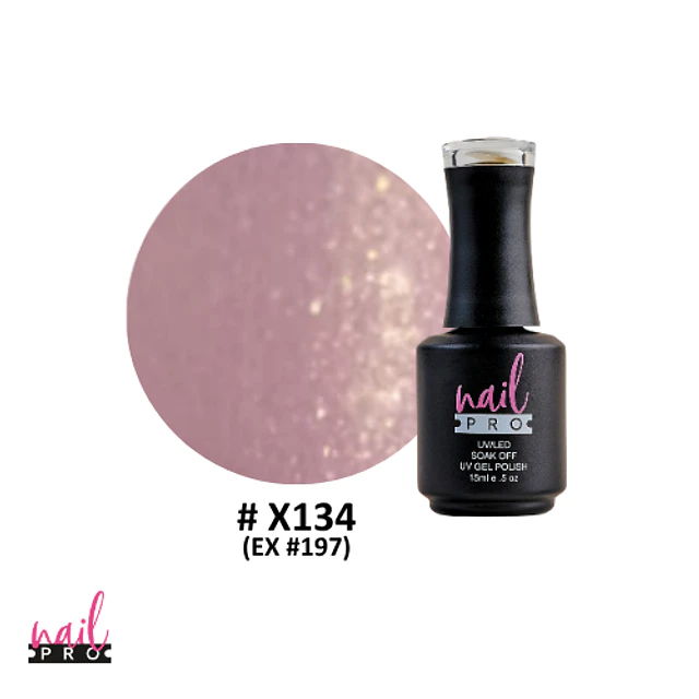 X134 rosado pastel microglitter 