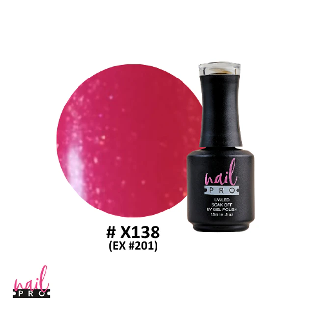 X138 fucsia microglitter 