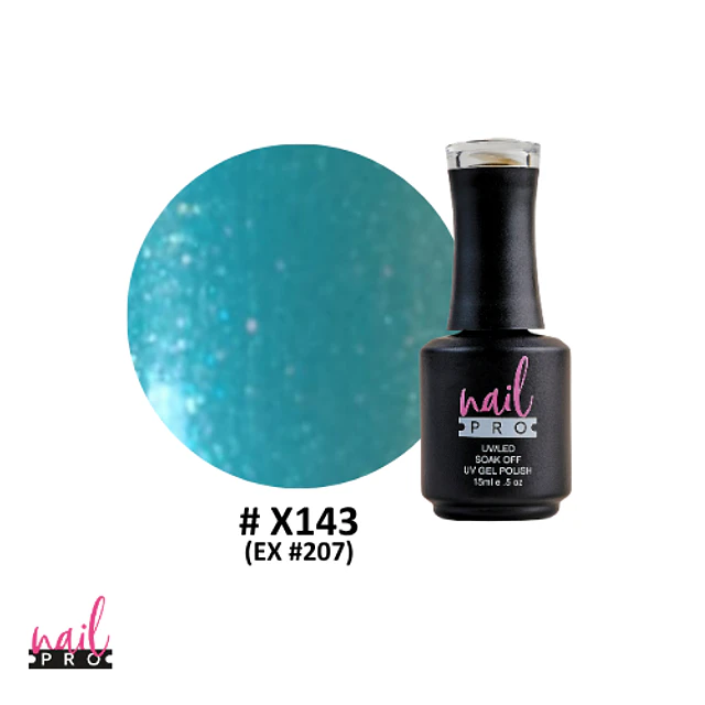 X143 calipso glitter turquesa 