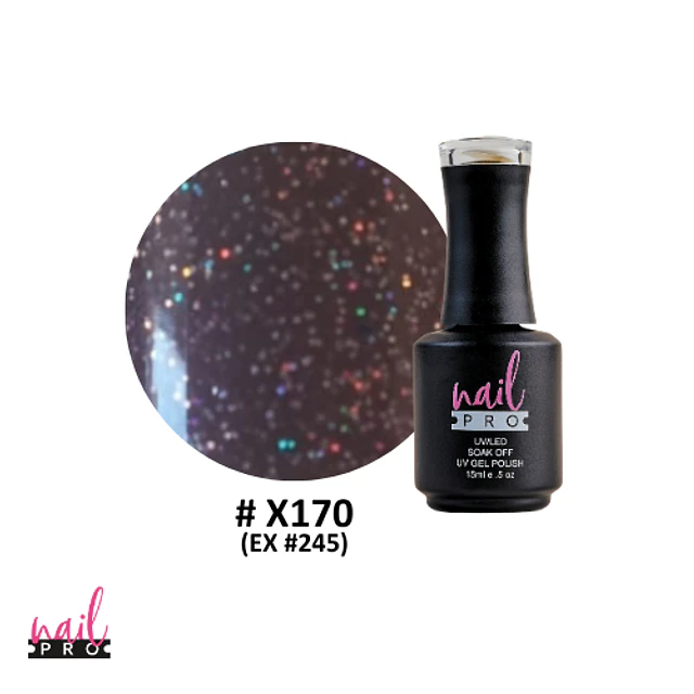 X170 morado microglitter 