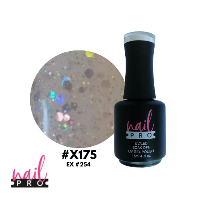 X175 glitter traslúcido holo