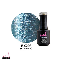 X203 celeste glitter intenso 
