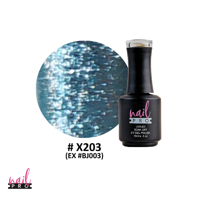 X203 celeste glitter intenso 