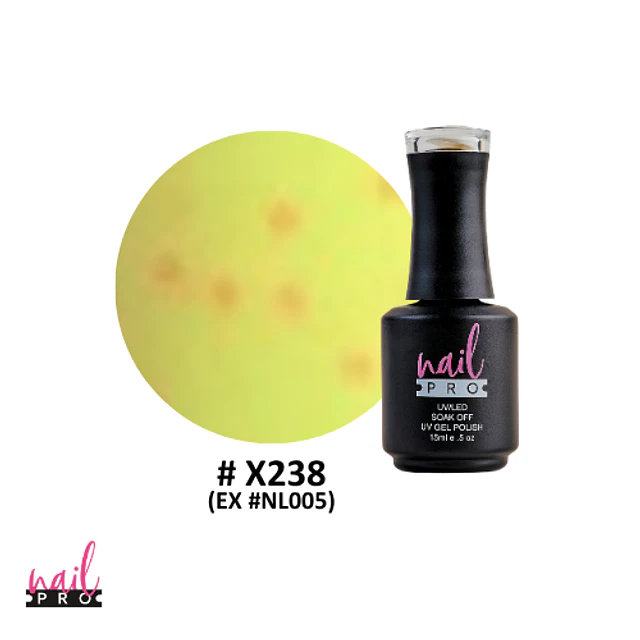 X238 amarillo manchitas naranjas 